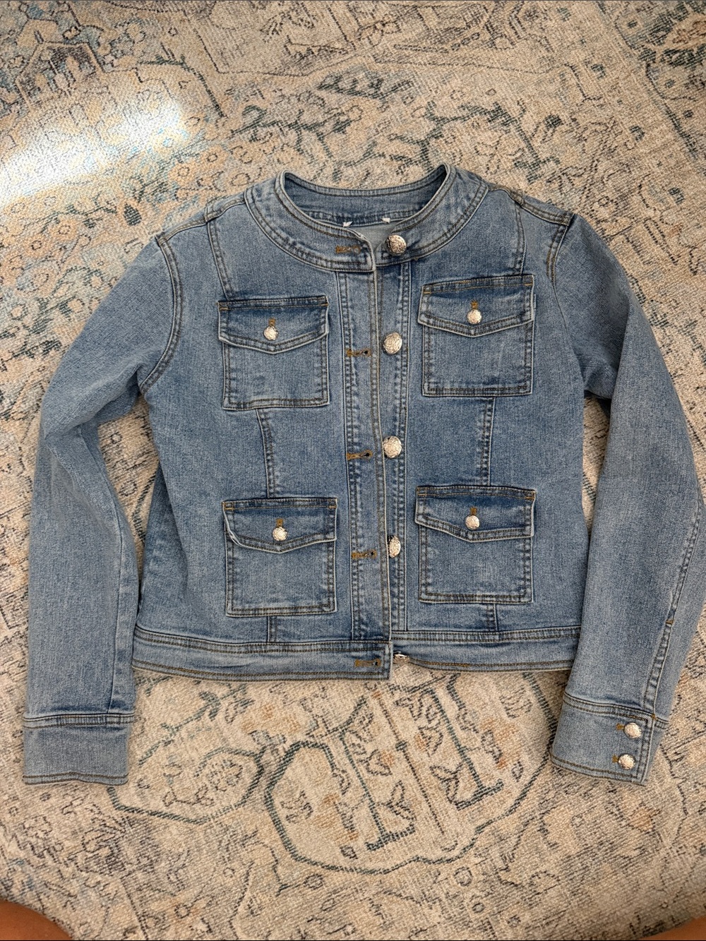 Denim Utility Jacket - Light Blue